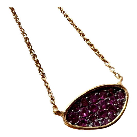 Pendant - Echoes of the Sea, Featuring Rhodolite Garnet