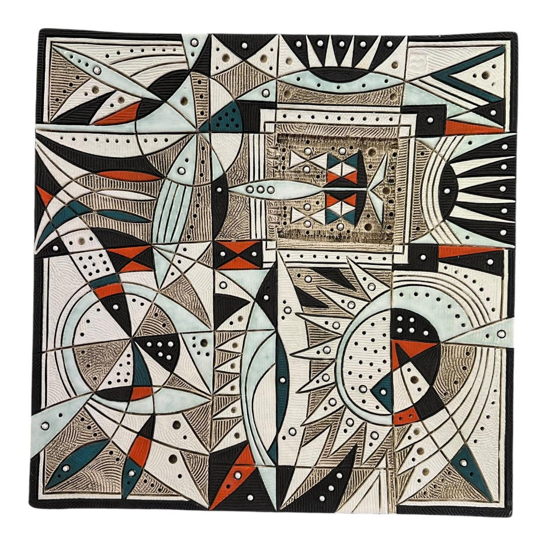 Large Square Platter - Summer 2