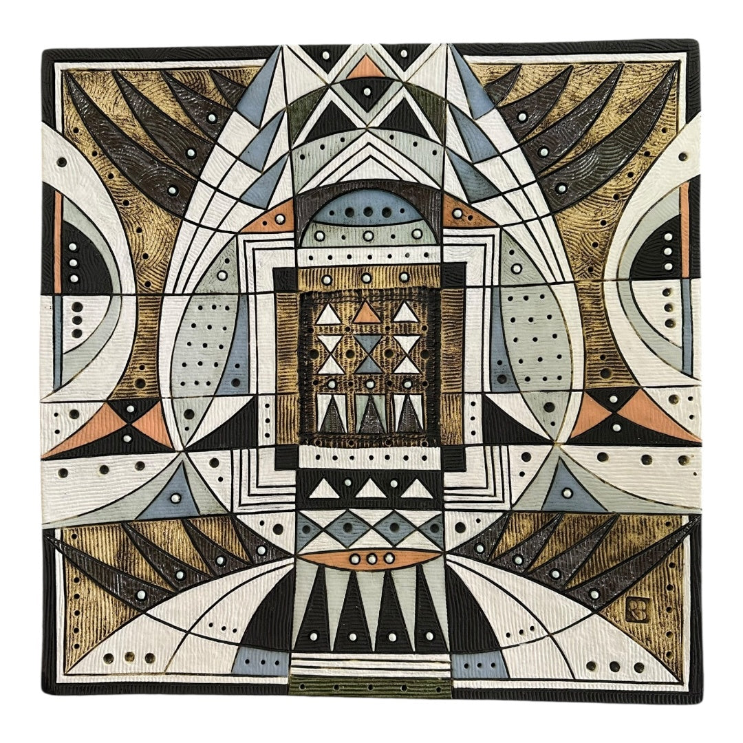 Large Square Platter - Summer
