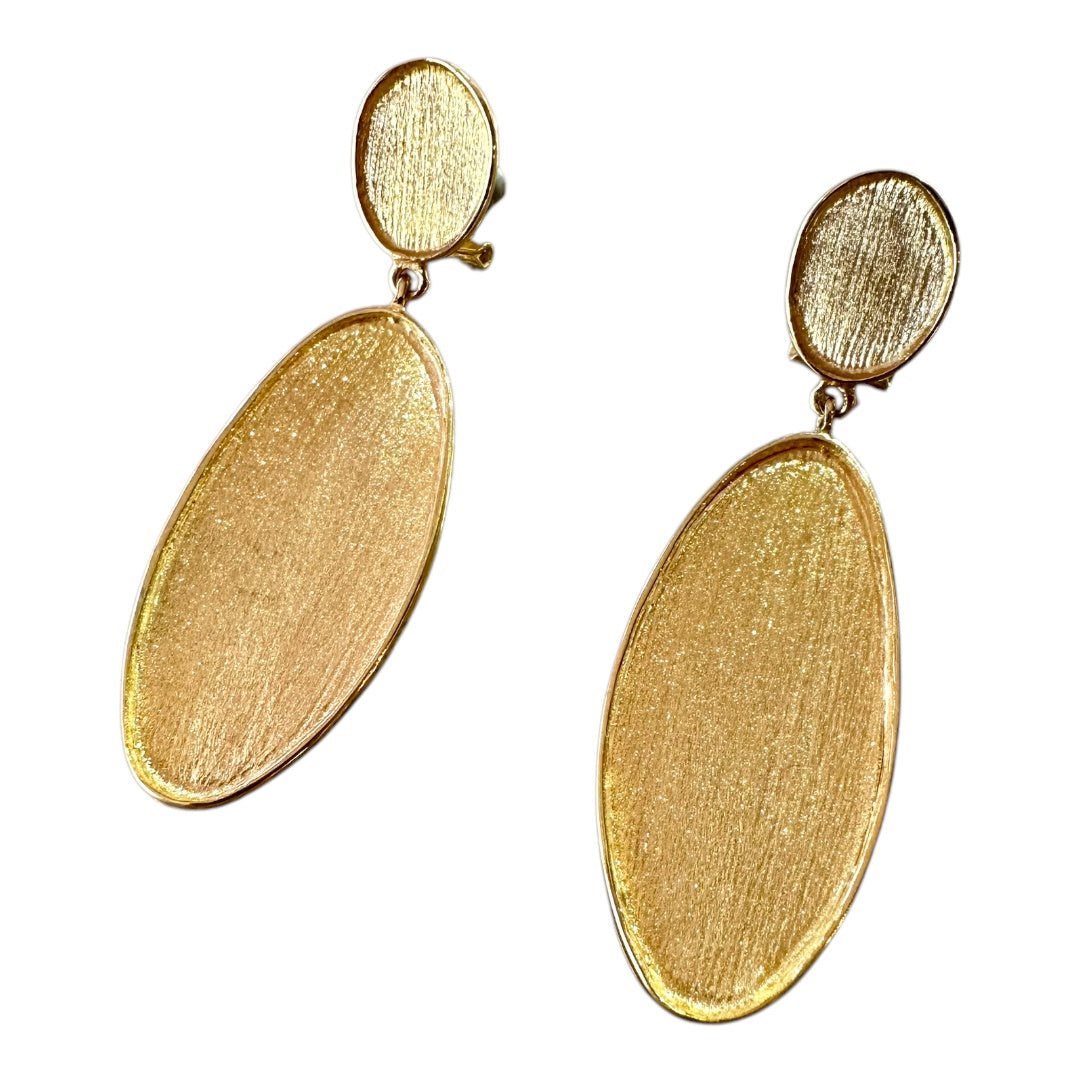 Earrings - Echoes of the Sea, with Yellow Gold Finish