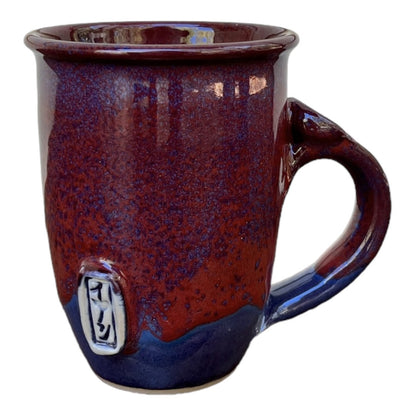 Mug  - Blue with Copper Red