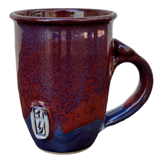 Mug  - Blue with Copper Red
