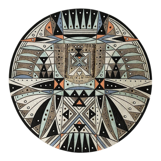 Large Round Platter - Summer