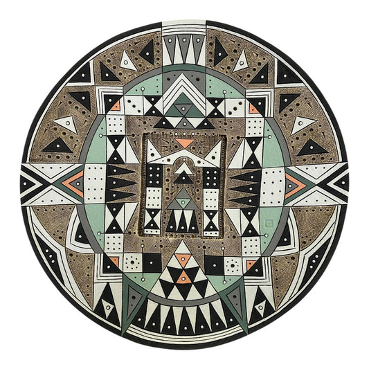 Extra Large Round Platter - Summer 2