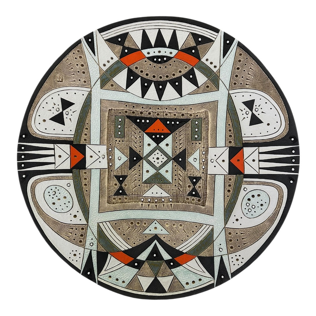 Extra Large Round Platter - Summer