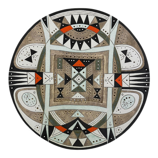 Extra Large Round Platter - Summer