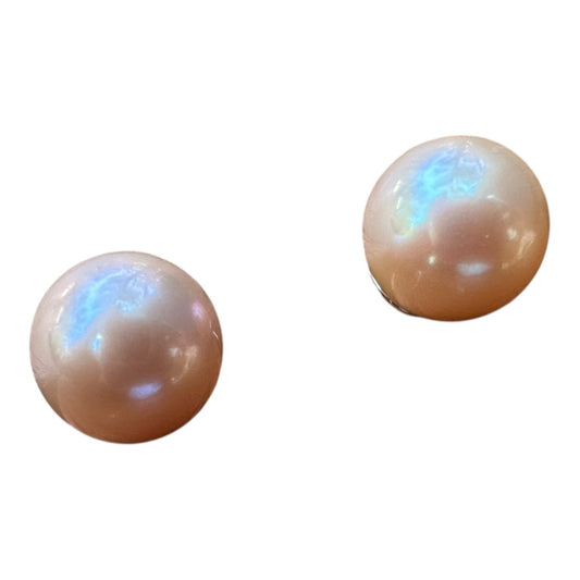 Studs - Pearl 10.5mm Round Pink