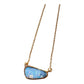 Pendant - Echoes of the Sea, Yellow Gold Finish with Medium Australian Doublet Opal