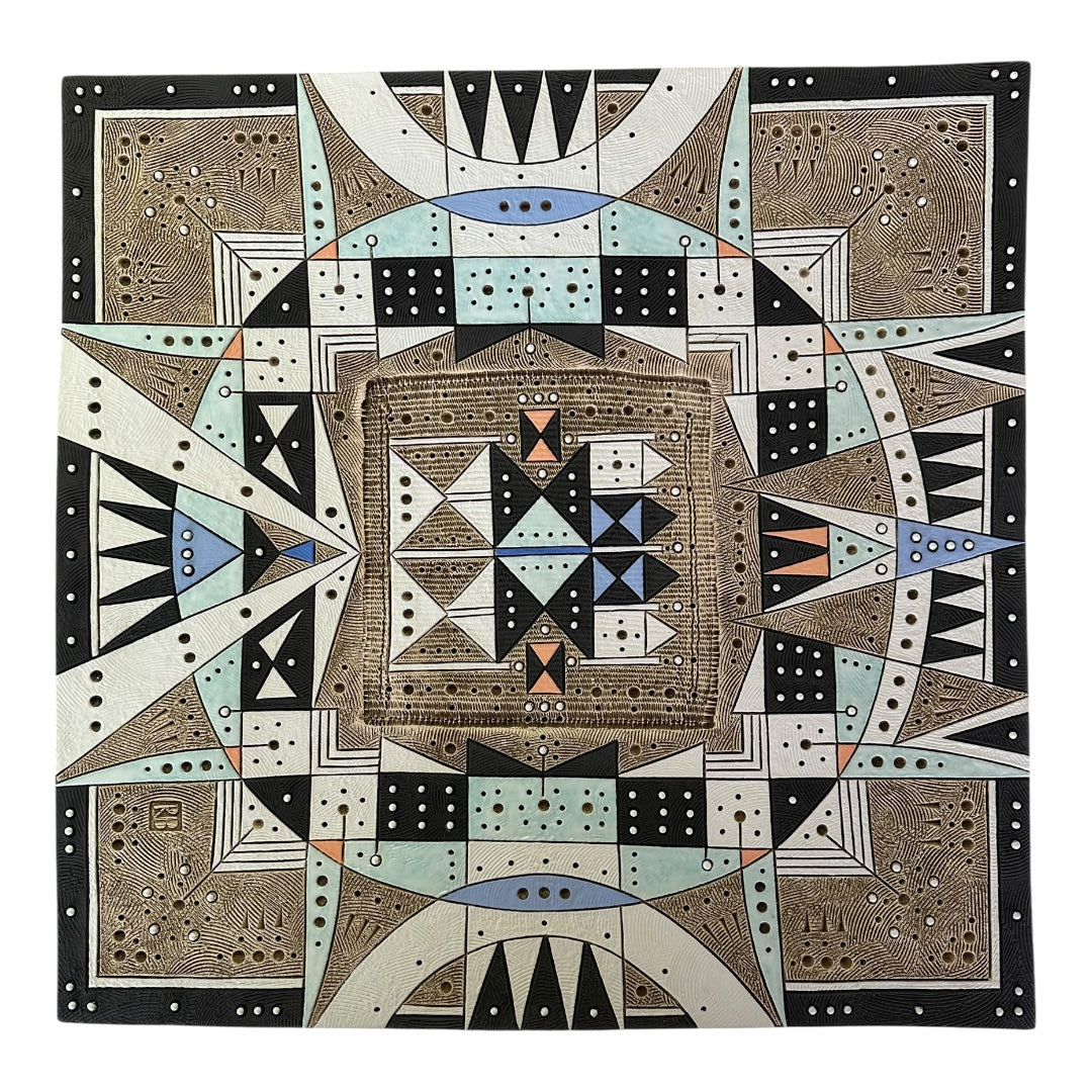 Extra Large Square Platter - Summer