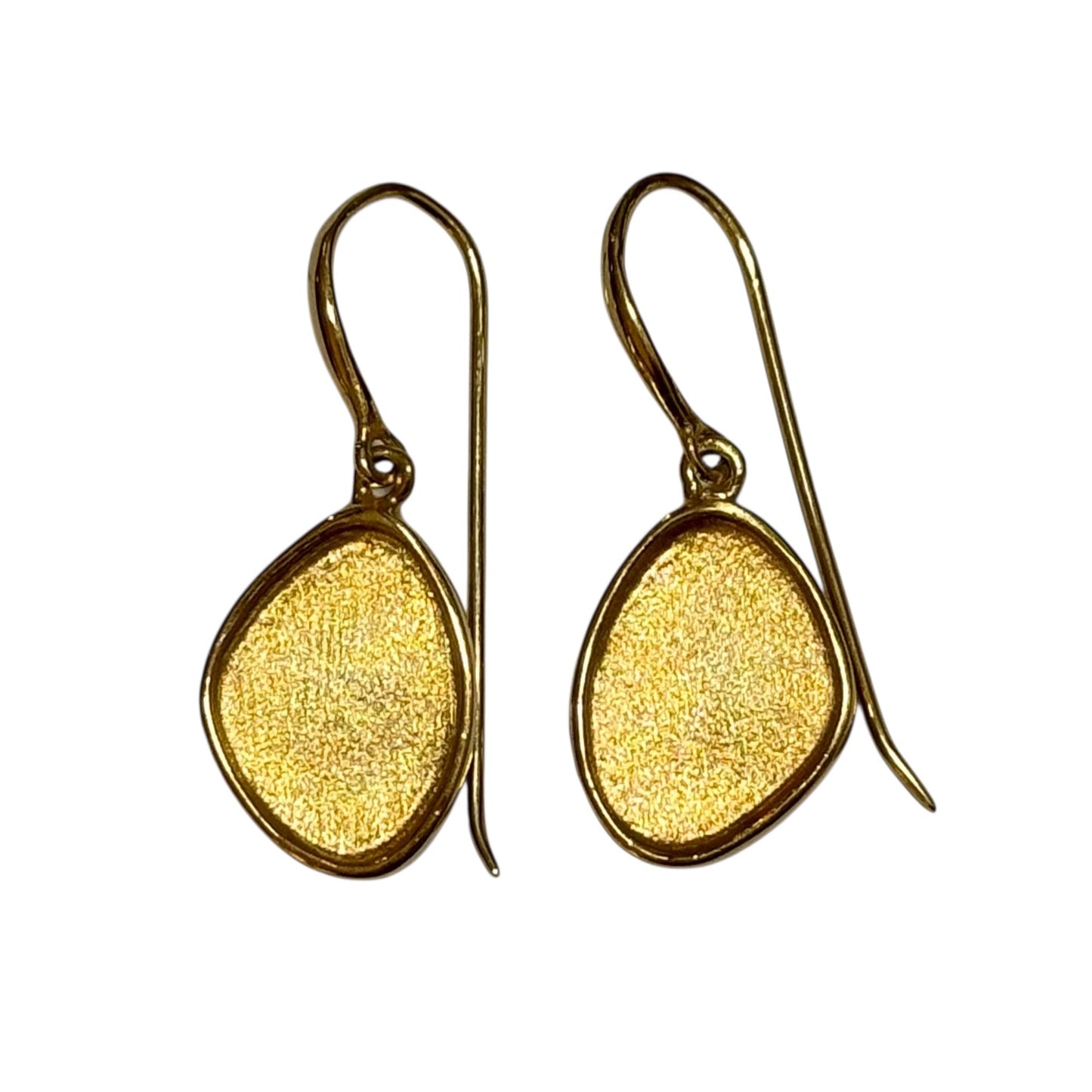 Earrings - Echoes of the Sea Large Drops, Yellow Gold Finish