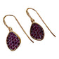 Earrings -  Echoes of the Sea, Featuring  Rhodolite Garnet