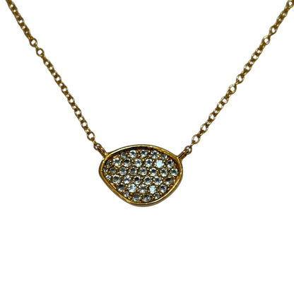 Necklace - Echoes of the Sea, Small Necklace, Topaz, Yellow Finish