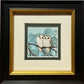 Two Barn Owls, Deep Green