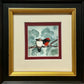 Red Capped Robin Pair, Deep Red