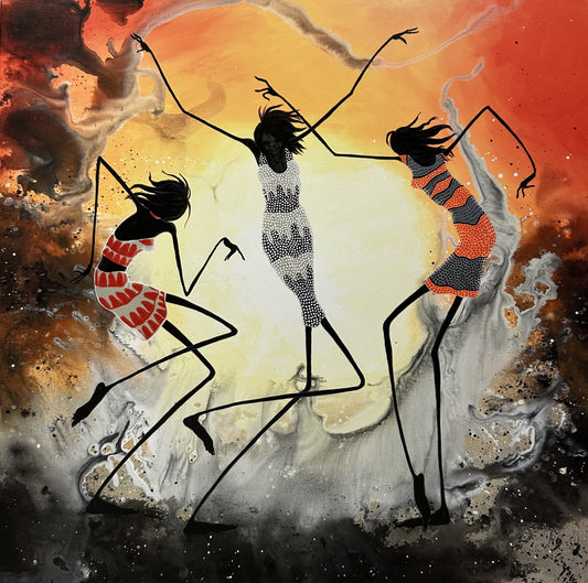 Three Desert Dancers - Print