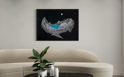 embracing wings
