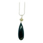 Pendant, Gold Sheen Obsidian, Eucalyptus