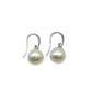 Earrings - 9kt White Gold Australian South Sea Cultured Pearl with Argyle Diamonds