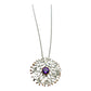 Pendant -  Fan of the Sea, Rose Gold with Amethyst