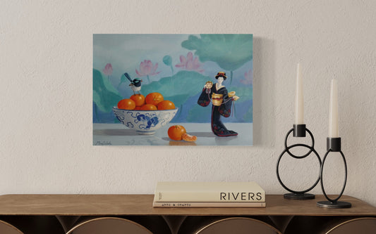 Mandarins and Geisha Doll