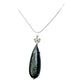 Pendant, Gold Sheen Obsidian, Eucalyptus