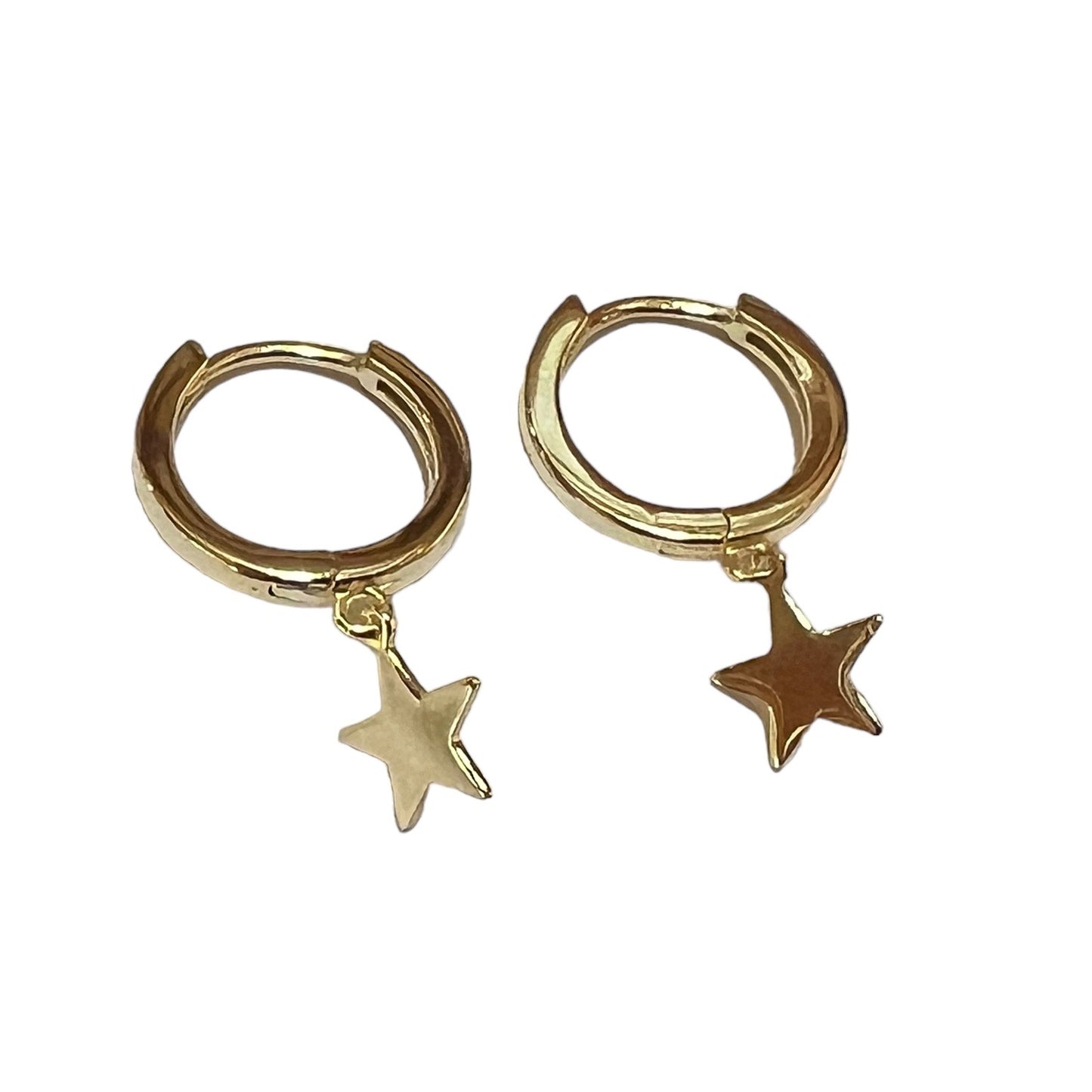 Earring - Star Huggie, Gold Plated