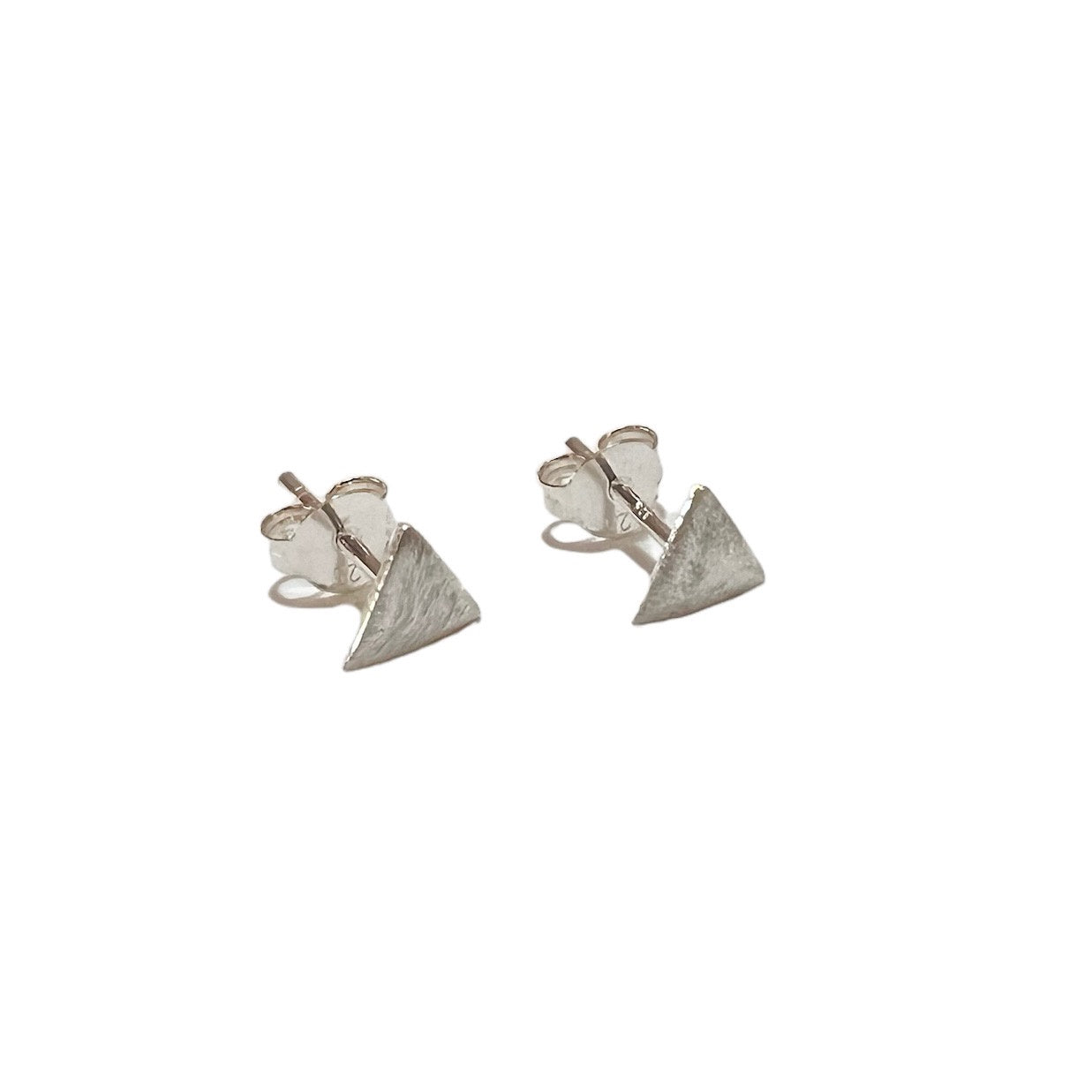 Earring - Brushed Triangle