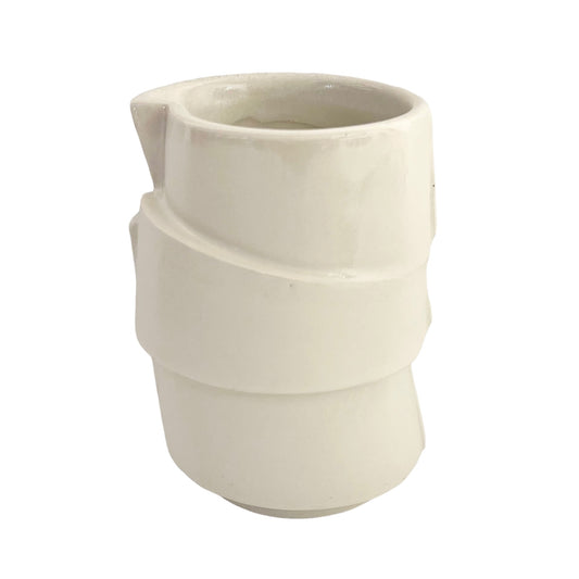 Fused Vase - Smooth Matte White