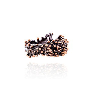 Ring - Anemone, Rhodium and Rose Gold