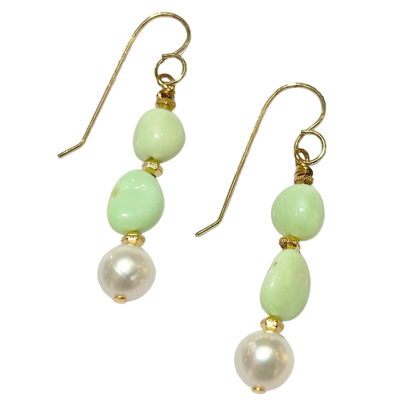 Earrings - Chrysoprase