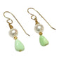 Earrings - Pearl and Chrysoprase