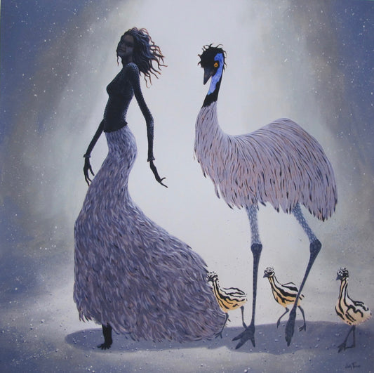 Emu Family - Print
