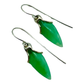 Earrings, Australian Green Chrysoprase & Arrowhead