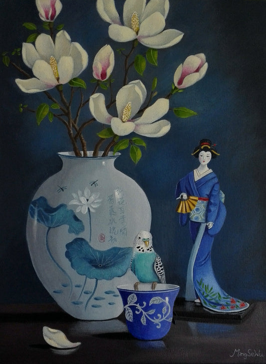 Magnolia and Budgie