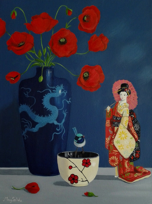 Poppy Vase and Doll