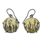 Earrings, Dendritic Limestone