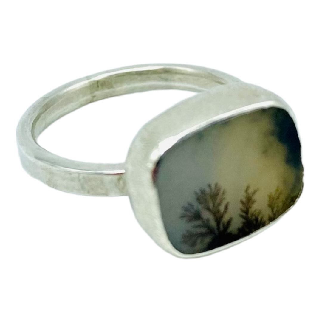 Ring, Dendritic Agate