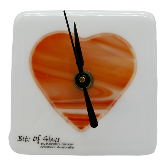 Desk Clock Heat Orange