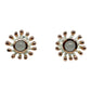 Studs - Anemone, Blue Chalcedony