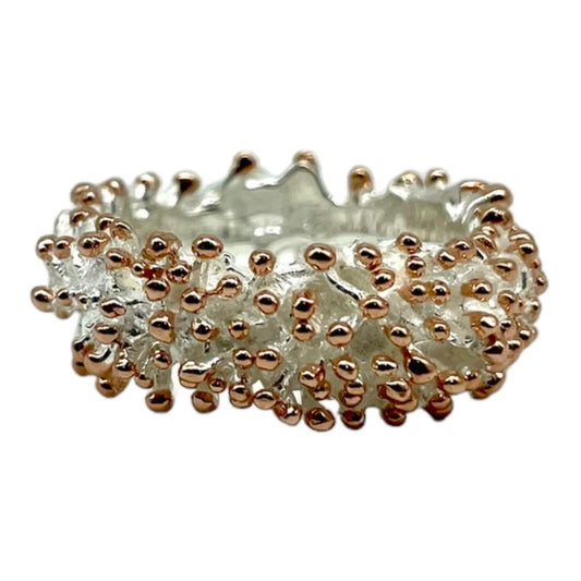 Ring - Anemone Silver with Rose Gold Accents