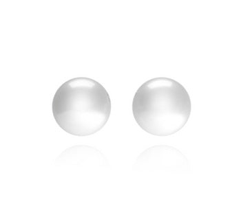 Studs,  White Pearl 12mm