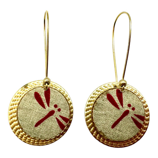 Two Layered Brass Earrings 37