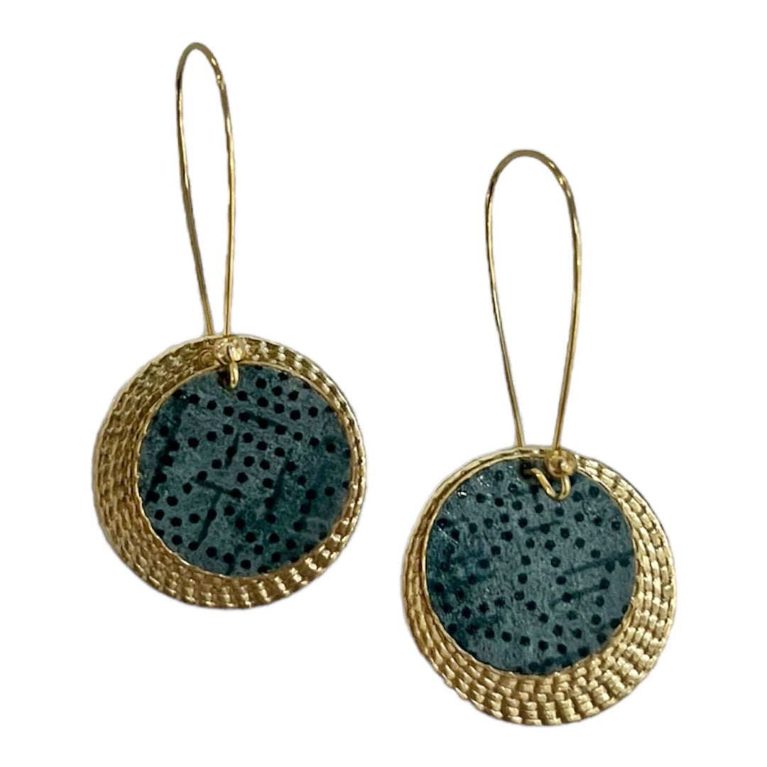 Two Layered Brass Earrings 65