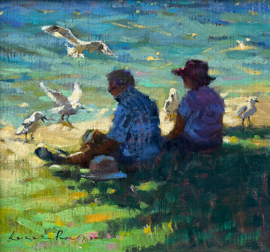 Feeding the Seagulls After Lunch, Augusta