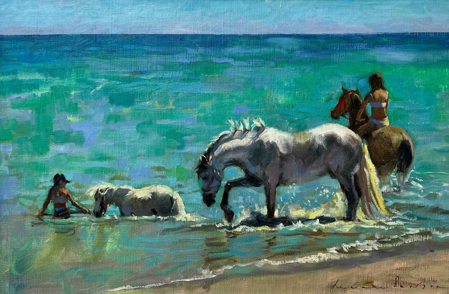 Ocean Joy on Horseback
