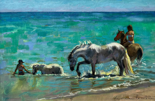 Ocean Joy on Horseback