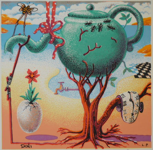 Salvador Dali, Five Seconds after the Egg Germinated at Tiggy's Tea Party