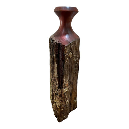 Jarrah Fence Post Vase - Small