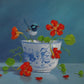 Nasturtium & Wren