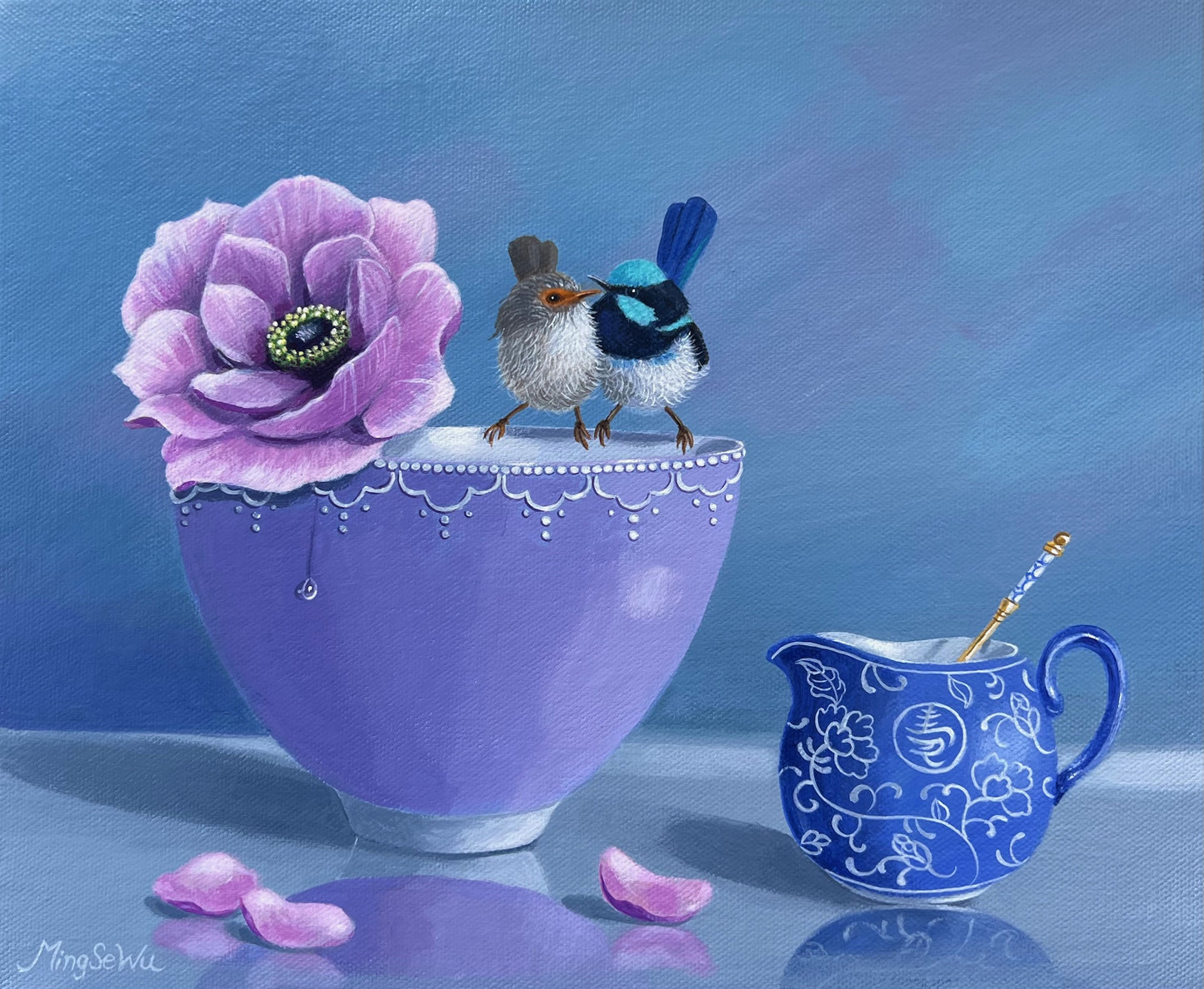Wrens and Bowl